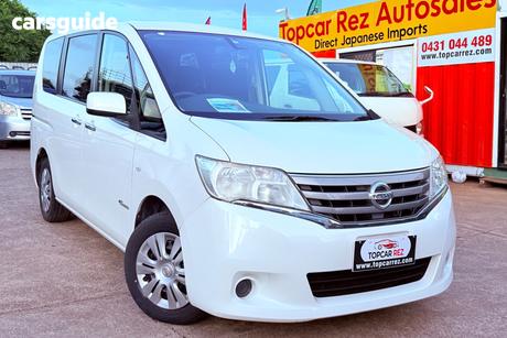White 2013 Nissan Serena Wagon Highway Star G (Hybrid)