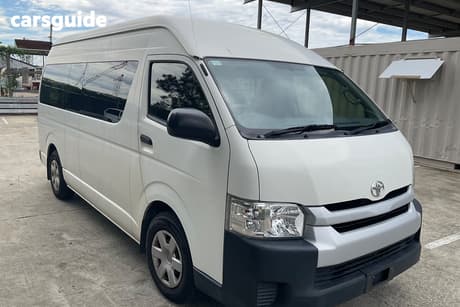 White 2018 Toyota HiAce Bus Commuter