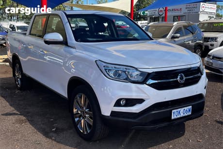 White 2019 Ssangyong Musso Dual Cab Utility Ultimate