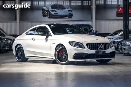White 2019 Mercedes-Benz C63 Coupe S