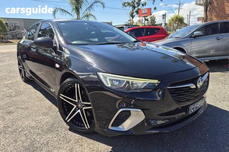 Black 2018 Holden Commodore Liftback Rs
