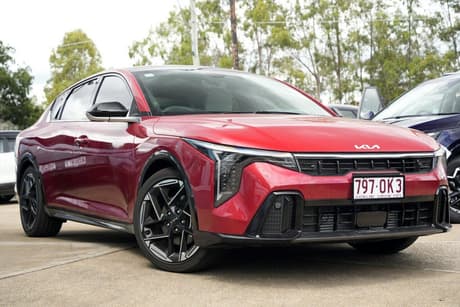 Red 2025 Kia K4 Sedan Gt-Line