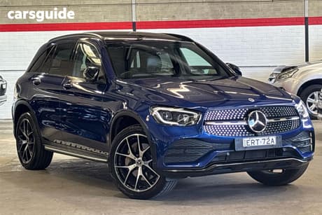 Blue 2021 Mercedes-Benz GLC300 Wagon 4Matic