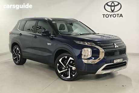 Blue 2023 Mitsubishi Outlander Wagon Phev Aspire 5 Seat (Awd)