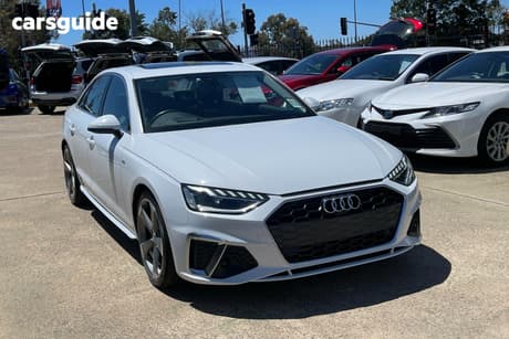 White 2021 Audi A4 Sedan 35 Tfsi S Line Mhev