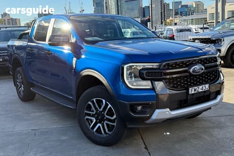 Blue 2024 Ford Ranger Double Cab Pick Up Sport 2.0 (4X4)