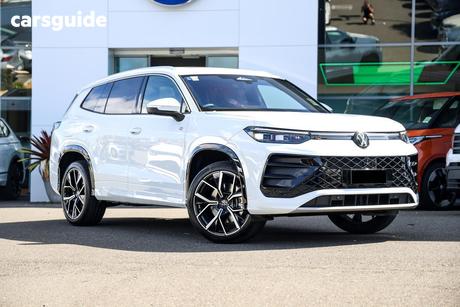 White 2025 Volkswagen Tayron Wagon 195Tsi R-Line 4Motion