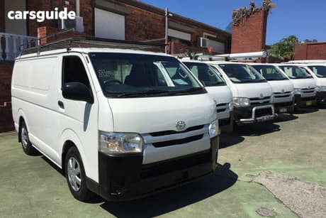 White 2017 Toyota HiAce Van Lwb