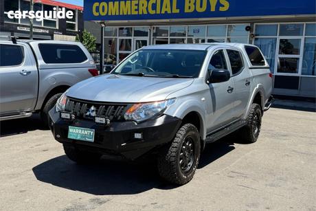 Silver 2017 Mitsubishi Triton Dual Cab Utility Glx Plus (4X4)