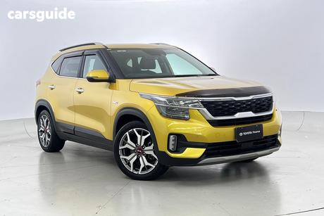 Yellow 2020 Kia Seltos Wagon Gt Line (Awd)