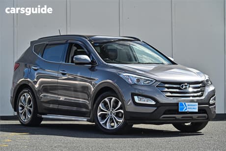 Grey 2012 Hyundai Santa FE Wagon Highlander Crdi (4X4)