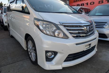White 2012 Toyota Alphard Wagon