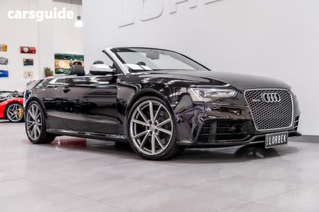 Black 2013 Audi RS5 Cabriolet 4.2 Fsi Quattro