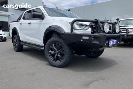 White 2023 Isuzu D-MAX Crew Cab Utility X-Terrain (4X4)