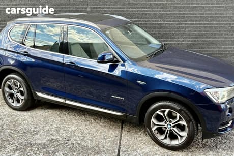 Blue 2014 BMW X3 Wagon Xdrive 20D