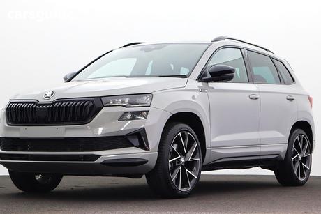 Grey 2023 Skoda Karoq Wagon Sportline (4X4) 140Tsi