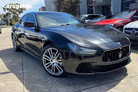Black 2016 Maserati Ghibli Sedan