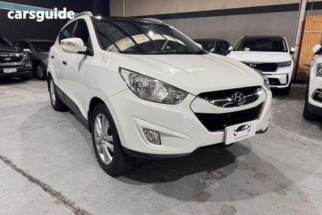 White 2012 Hyundai IX35 Wagon Highlander (Awd)