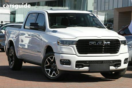 White 2025 RAM 1500 Crew Cab Utility Rebel Hurricane