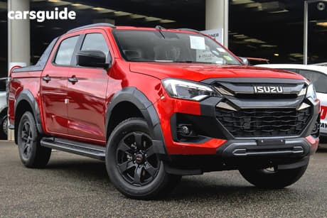 Red 2025 Isuzu D-MAX Crew Cab Utility X-Terrain (4X4)