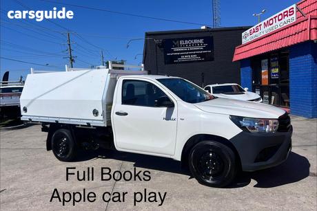 White 2016 Toyota Hilux Cab Chassis Workmate