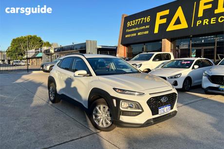 White 2019 Hyundai Kona Wagon Go (Fwd)