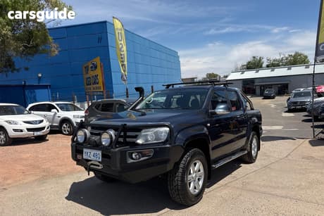 Blue 2013 Volkswagen Amarok Dual Cab Utility Tdi420 Highline (4X4)