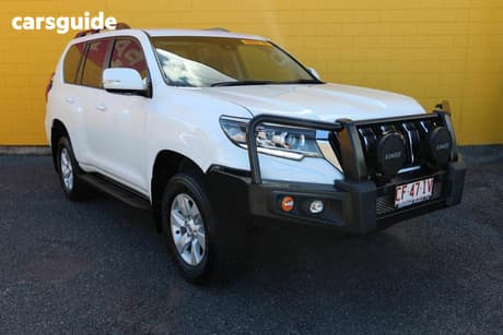 White 2023 Toyota Landcruiser Prado Wagon Gxl Flat Tailgate