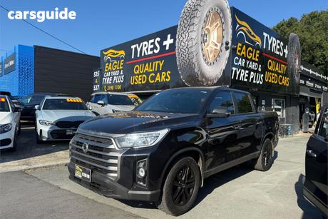 Black 2021 Ssangyong Musso Crew Cab Utility Ultimate