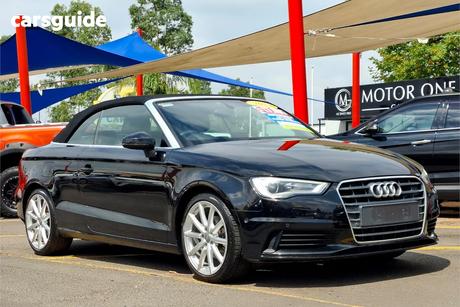 Black 2014 Audi A3 Cabriolet 1.4 Tfsi Attraction Cod