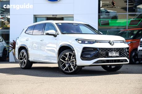 White 2025 Volkswagen Tayron Wagon 195Tsi R-Line 4Motion