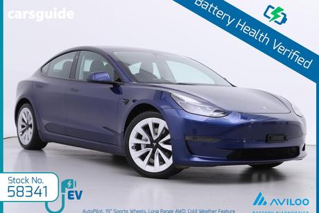 Blue 2023 Tesla Model 3 Sedan Long Range