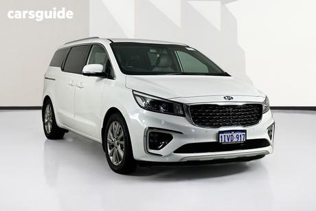 White 2020 Kia Carnival Wagon Platinum