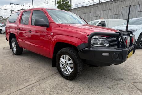 Red 2020 Volkswagen Amarok Dual Cab Utility Tdi420 Core 4Motion (4X4)