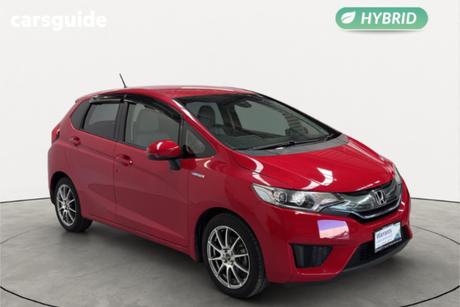 Red 2014 Honda Fit Hatch HYBRID F PKG
