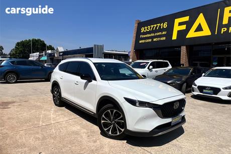White 2023 Mazda CX-8 Wagon D35 Touring Active (Awd)