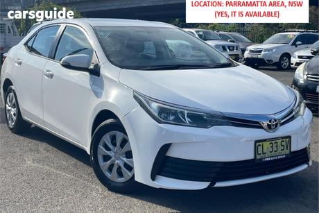 White 2017 Toyota Corolla Sedan Ascent