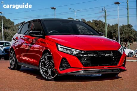 Red 2025 Hyundai I20 Hatchback N