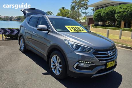 Grey 2015 Hyundai Santa FE Wagon Elite Crdi (4X4)