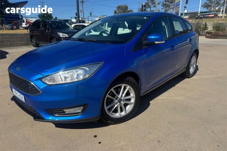 Blue 2018 Ford Focus Hatchback Trend