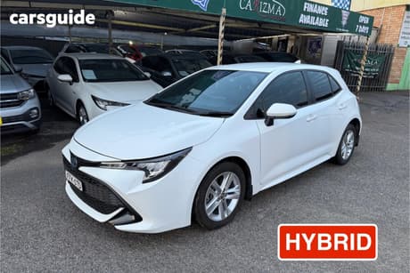 White 2020 Toyota Corolla Hatchback Ascent Sport Hybrid