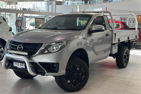 Silver 2019 Mazda BT-50 Cab Chassis Xt (4X4) (5Yr)