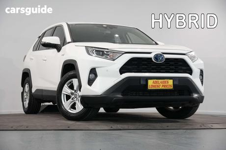 White 2019 Toyota RAV4 Wagon Gx 2Wd Hybrid