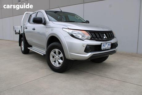 Silver 2017 Mitsubishi Triton Dual Cab Utility Glx Plus (4X4)