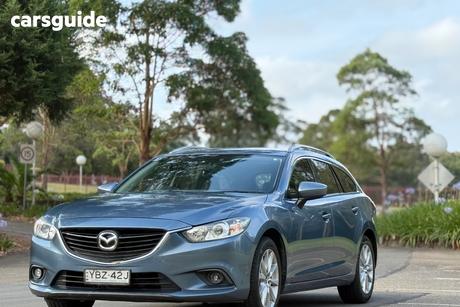Blue 2014 Mazda 6 Wagon Sport