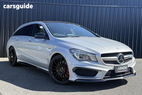 Silver 2015 Mercedes-Benz CLA45 Wagon Amg 4Matic Shooting Brake