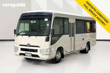 White 2019 Toyota Coaster Bus Standard (Lwb)