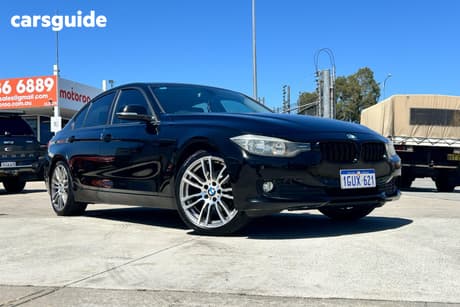 Black 2013 BMW 318D Sedan