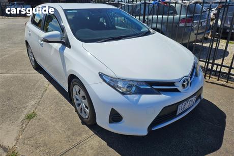 White 2012 Toyota Corolla Hatchback Ascent