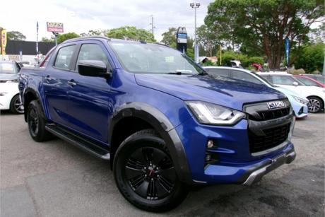 Blue 2022 Isuzu D-MAX Crew Cab Utility X-Terrain (4X4)